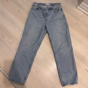 Abercrombie curve love criss cross dad jeans